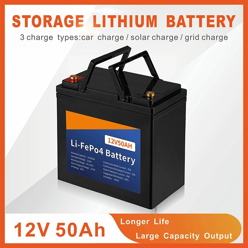 Solar Battery a+ New Cell Lithium Ion12V 50ah Battery Pack