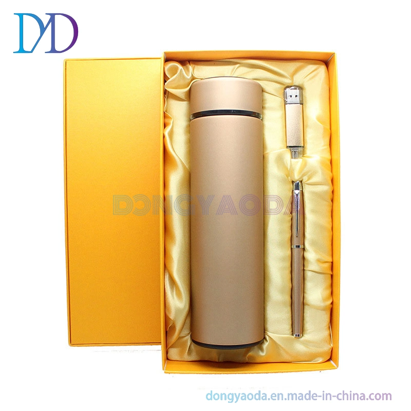 Vacuum Flask Set Business Gift U Disk Set Boxed Custom Logo