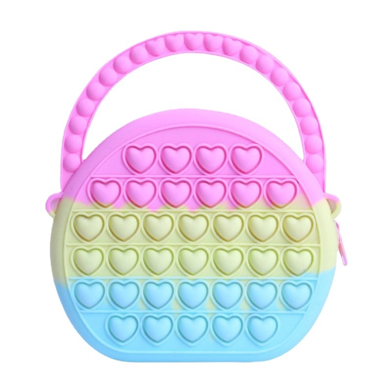 Stress Fidget jouets Bulle de silicone Push Reliver Crossbody sac l'autisme Mesdames Bolsa enfants Handbag Coin pochette sac cadeaux