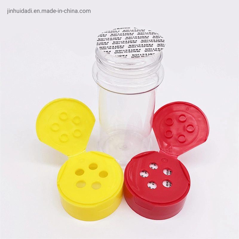 100ml Plastic Spice Salt Shaker Bottle and Pepper Bottle with Flip Top Cap Wholesale/Supplier Spice Jar 3.5oz