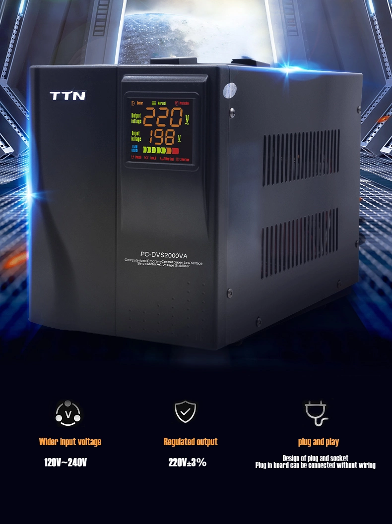 Factory Price 1 kVA Servo Refrigerator AC Automatic Voltage Stabilizer/Regulator 1000kVA AVR