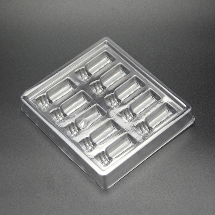 High quality/High cost performance Plastic Ampoules Tray1ml 2ml 5ml 10ml Plastic Clear Blister Packaging Vials Blister Tray Box