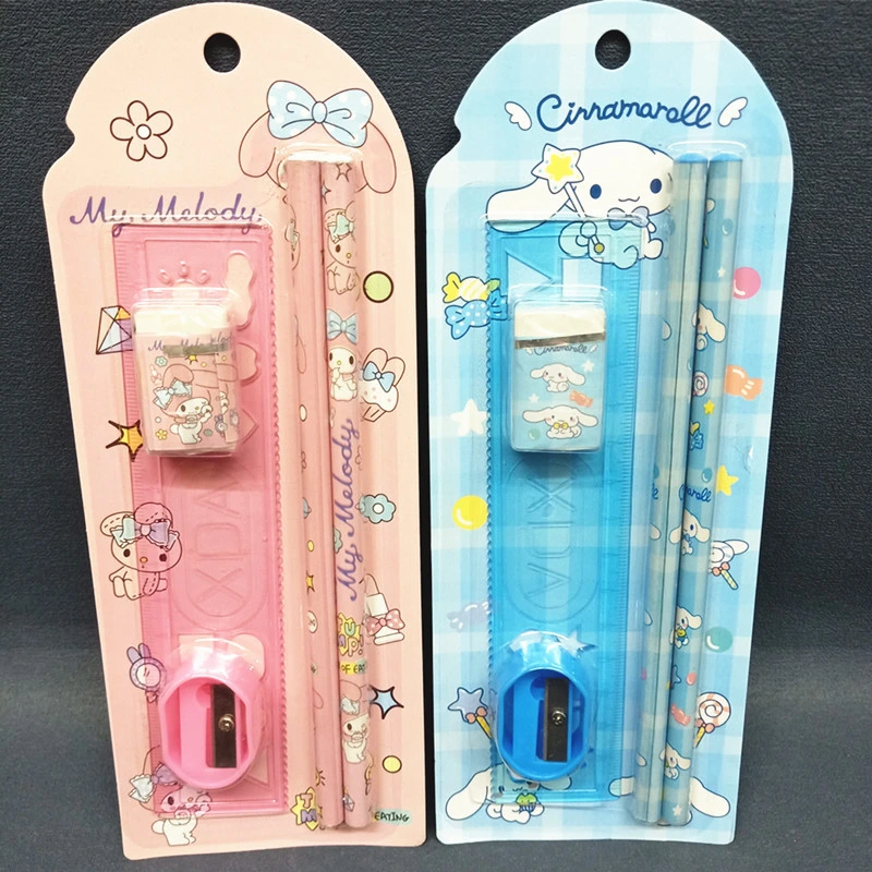 Mayorista/Proveedor Ruunjoy Sanrio pen lápiz borrador establece útiles escolares para niños en edad escolar Kid Sanrio Accesorios papelería