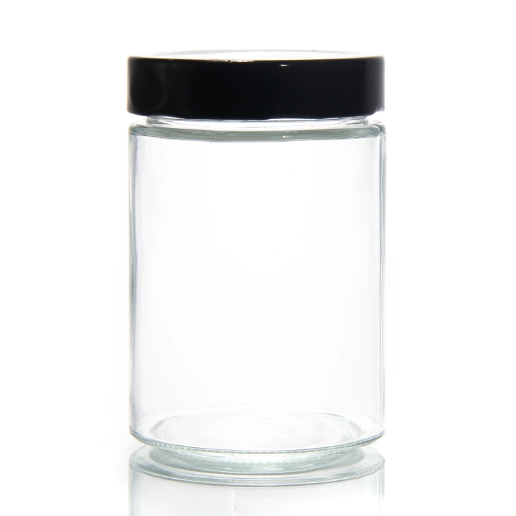 100ml 150ml 200 ml de petits pots de confiture de verre rondes avec couvercle en verre de cornichons jar pour l'alimentation de stockage