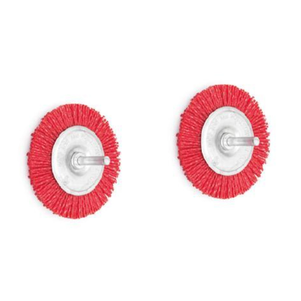 Brosses à roue en nylon avec tige