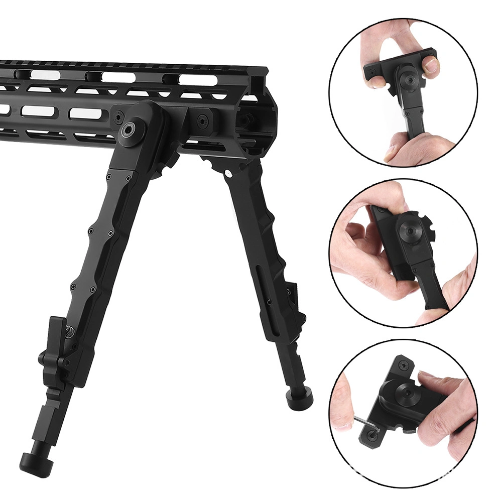 V9 Bipod Swivel Adjustable Qd Rail Mount