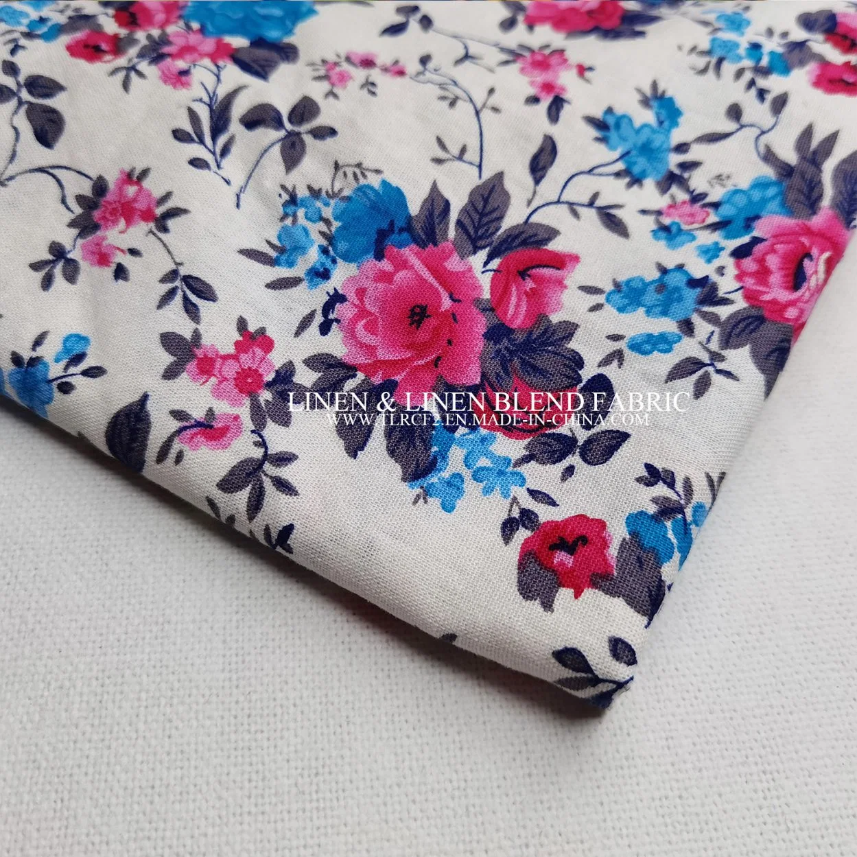 Print Fabric Customized Cotton Linen Organic Dress Shirt Pattern Digit Home Textile Industry Bedding Cushion Garment Curtain