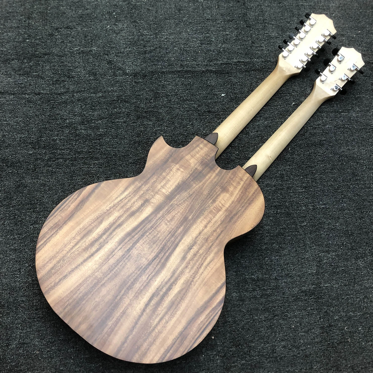 Custom 6+12 Saiten Koa Wood Maple Neck Acoustic Guitar Matte Ebenholz-Griffbrett Wird Beendet