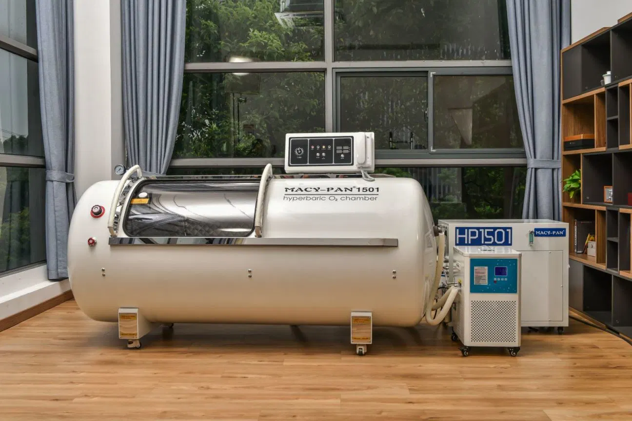 ماسيسي بان 1.5ATA ضغط حجرة الأكسجين Hyperbaric الصلب مع نقاء الأكسجين