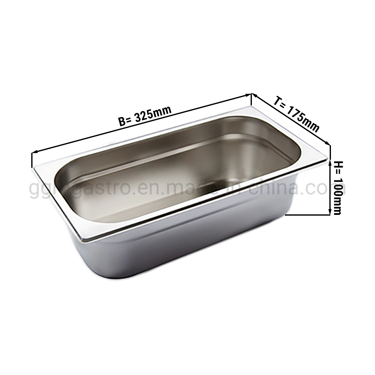 Wholesale Hotel and Restaurant Supplies Food Container Stainless Steel Gn Pan