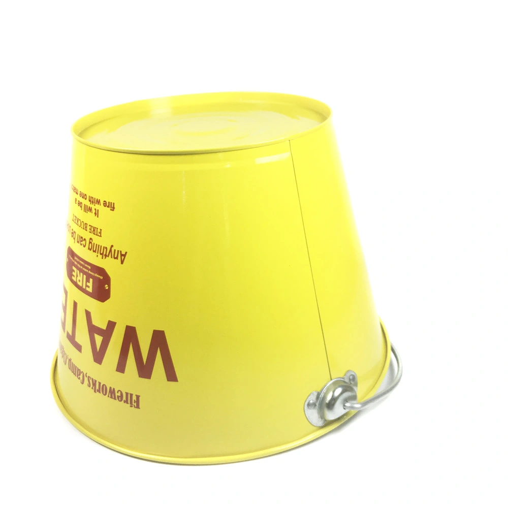 Good Quality 9L Colourful Galvanized Fire Bucket with Handle