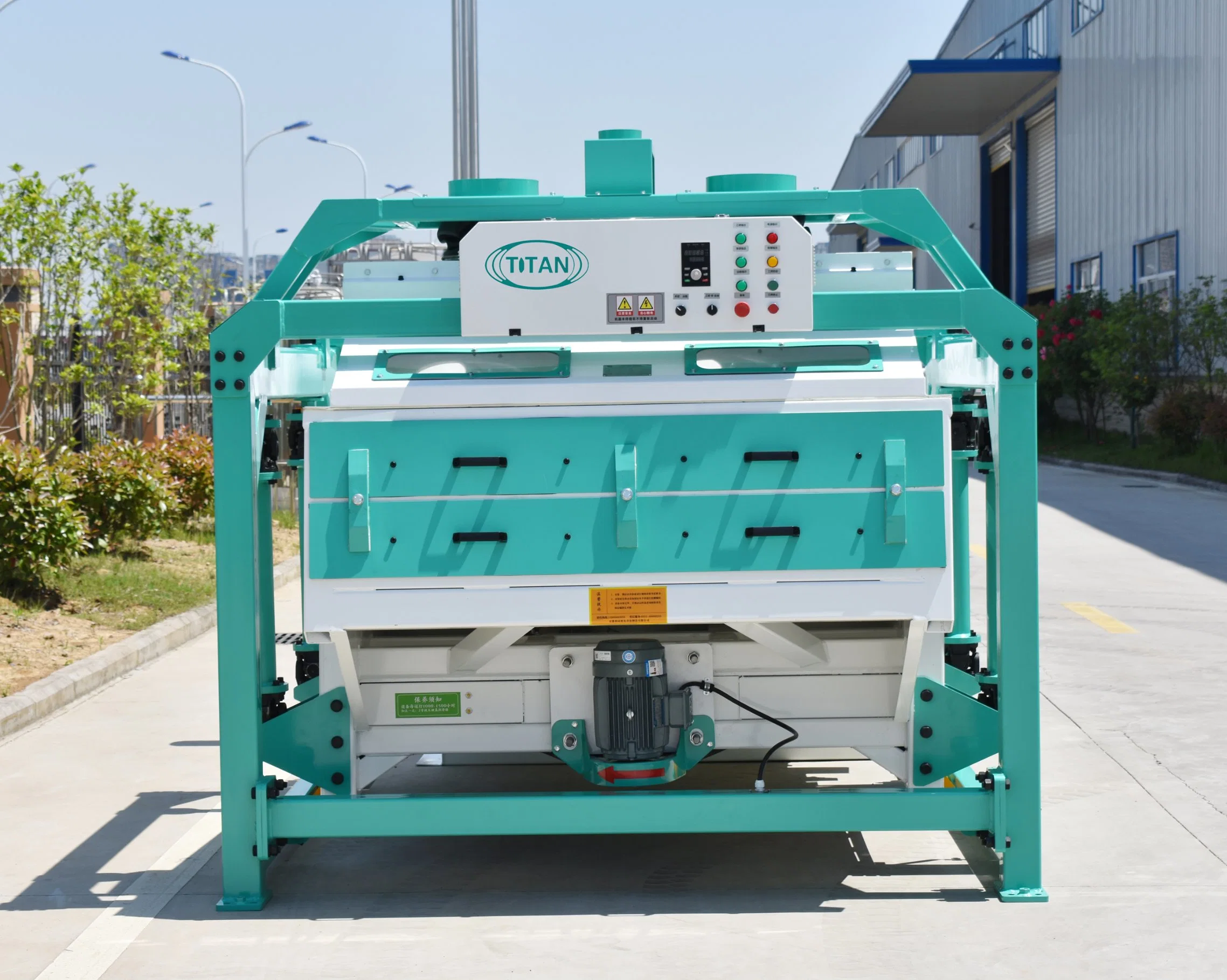 High Capacity Maize / Wheat / Seed Cleaning Machine Vibrating Sieve Vibration Screen