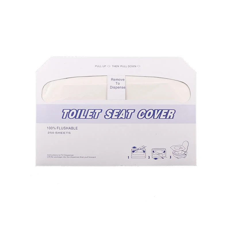 100% Flushable Disposable Toilet Seat Cover Paper 1/2 Folded, 1/4 Folded