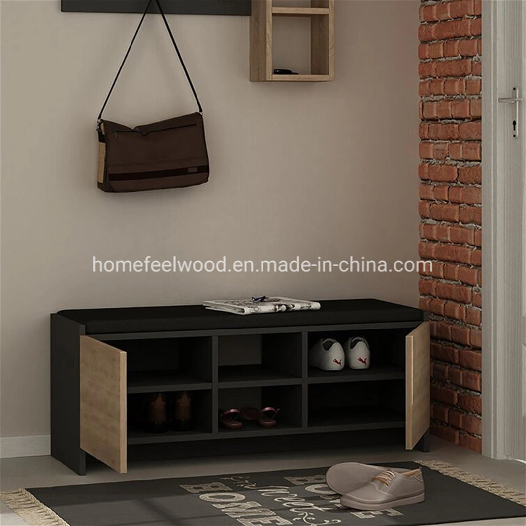 Wholesale/Supplier MDF Wooden Shoe Rack Organizer Cabinet Shoe Storage Rack (HF-WF061601)