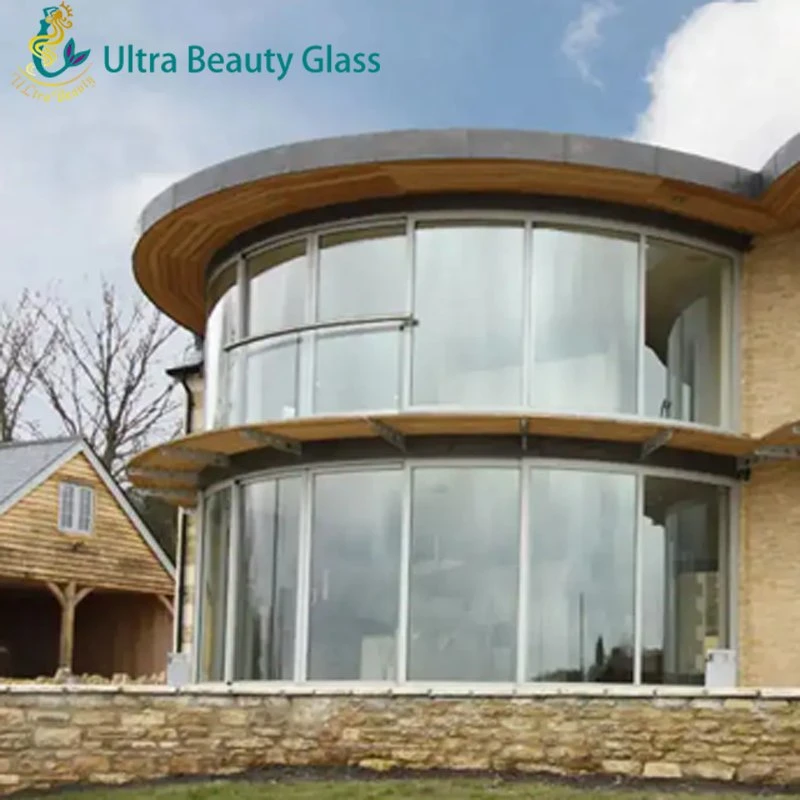 Processing Custom Safety Architectural Tempered Hot Bent Curved Glass for Windows Furniture