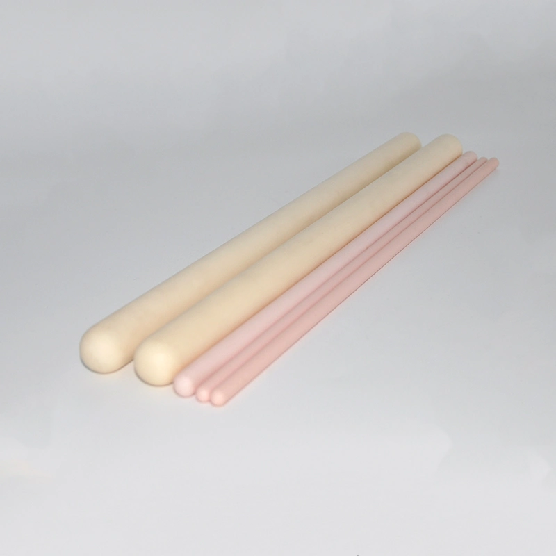 Al2O3 Alumina Ceramic Long Pink Thermocouple Protective Tube