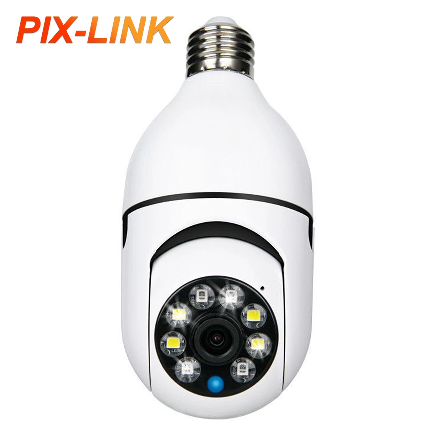 Lámpara de luz para el hogar inteligente WiFi 2MP Cámara 360 grados Cámara CCTV inalámbrica Pnaoramic ir Security VR