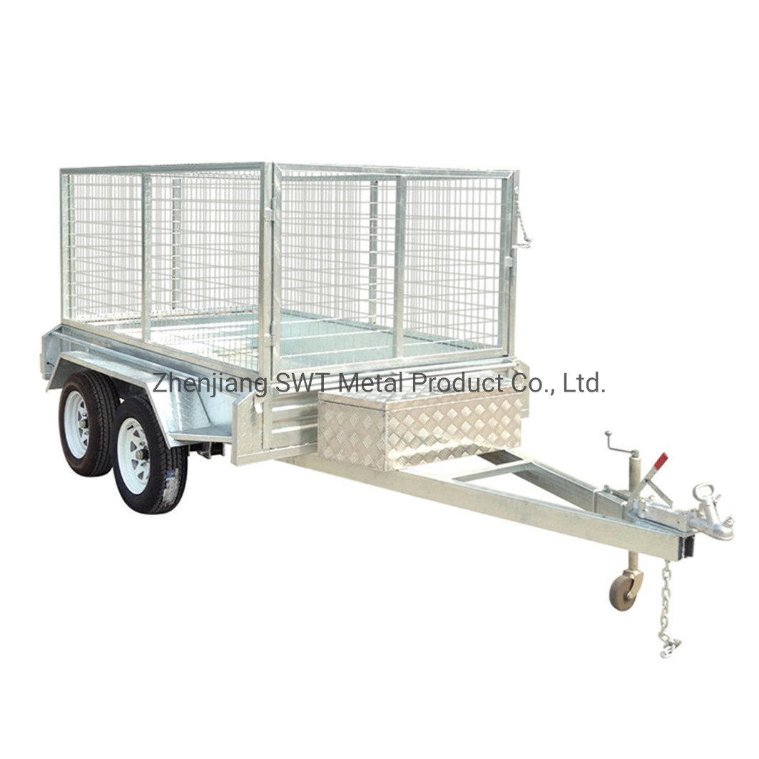 Hot Dipped Concrete Box Trailer Side Tipping