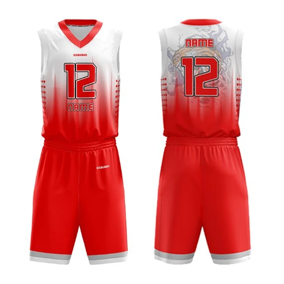 Unique Designs Sublimation Blank School Team Mesh Basketball Shorts Jersey Uniform Set