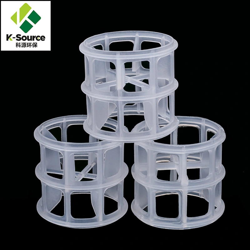 Heat Resistance Random Tower Packing PVC CPVC PVDF Plastic Super Hiflow Ring