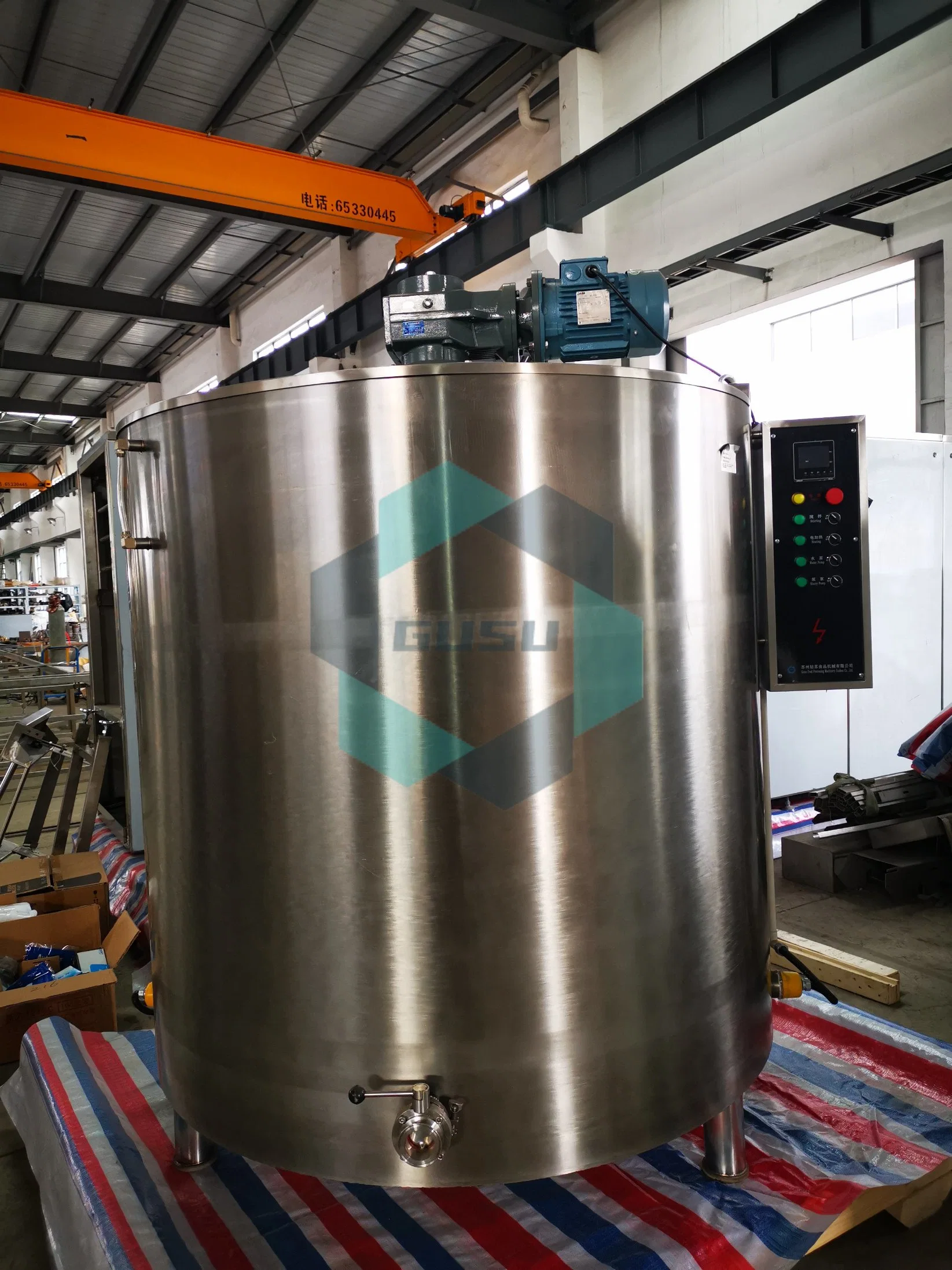 Gusu 1000L Stainless Steel Chocolate Storage Tank