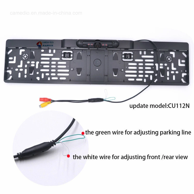 Wireless Night Vision EU License Plate Frame IR Camera GPS