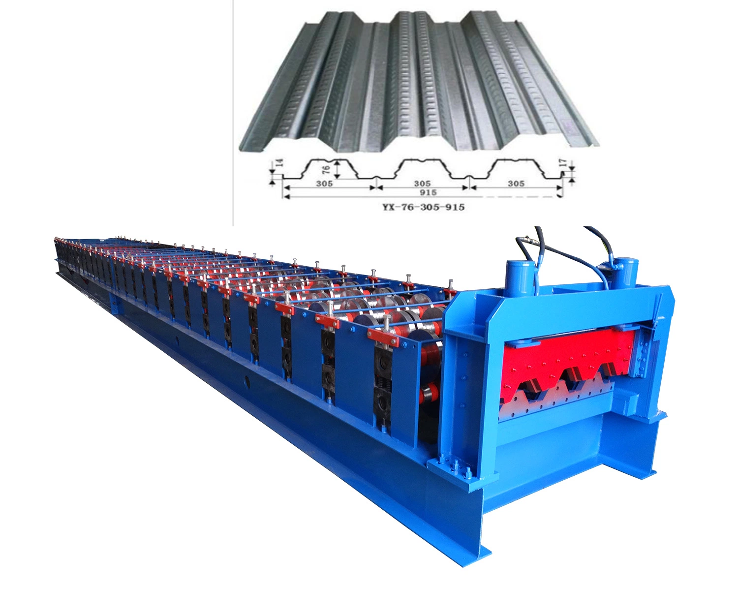 Building Load-Bearing Steel Plate Machine Floor Plate Forming Equipment