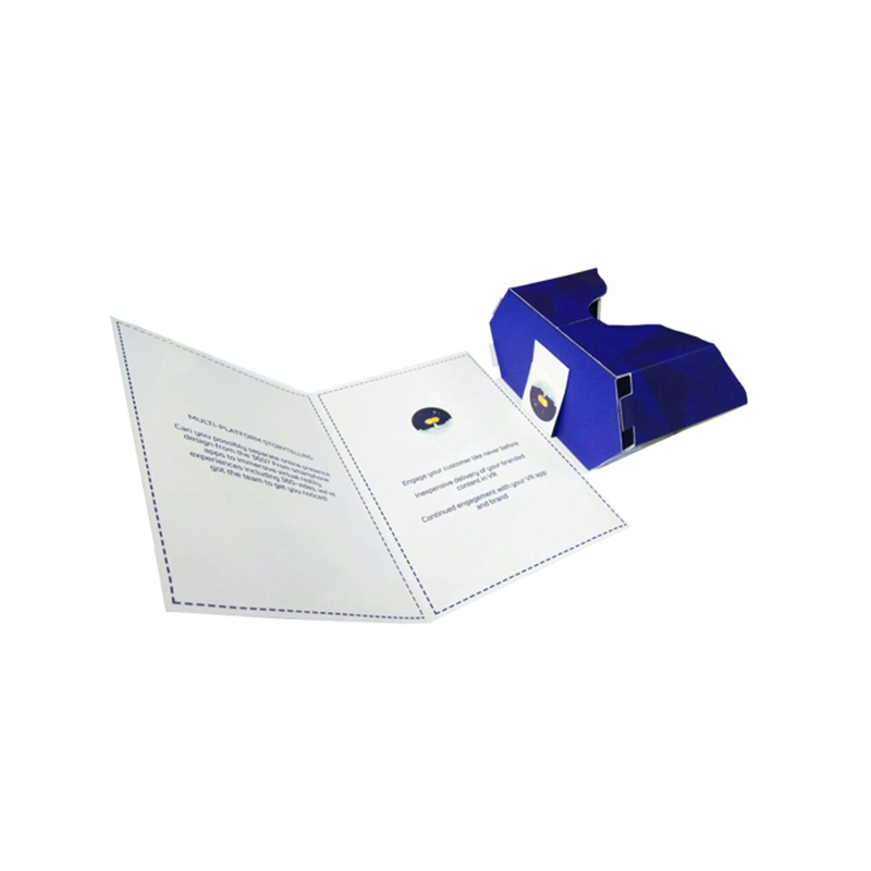 2022 Branded Google Cardboard Game Vr Headsets 3D Virtual Reality Video Glasses Brochure Cardboard Google Vr Glasses