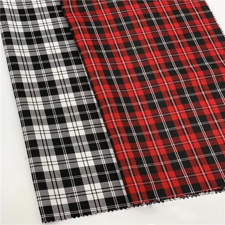 TR Garn gefärbte Poly Rayon Plaid Check Stoff für Hemd/Hose/Uniform