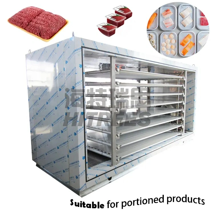 Marine Used Hydraulic Horizontal Contact Shelf Plate Freezer with Aluminum Refrigeration Plate for Fish Shrimp Seafood Freezing on Board