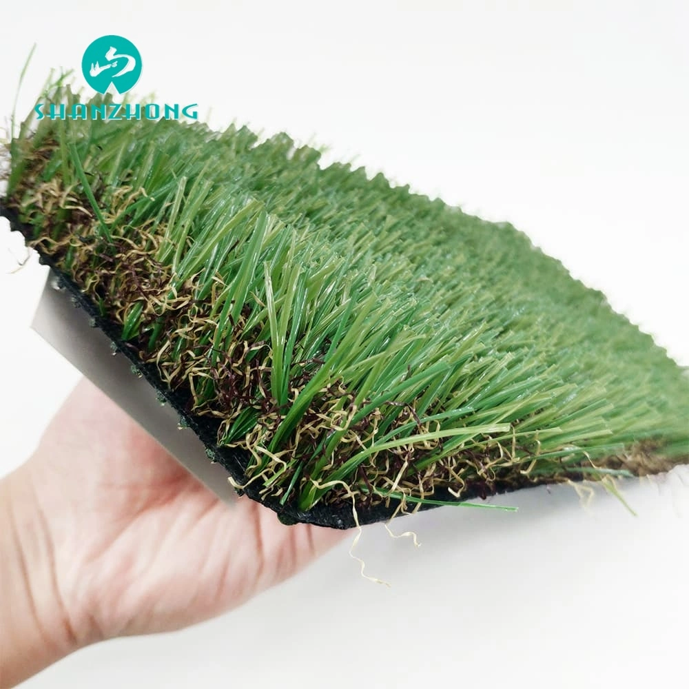 Outdoor Landscape Garden Grass Anti-UV C Type SGS Certification Artificial Lawn Plant