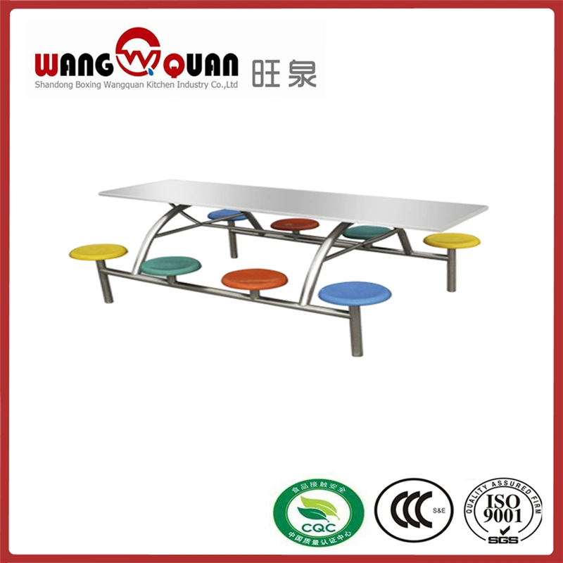 School Dining Hall with Dining Table and Chairs Split Type 4 or 6 Seats in China