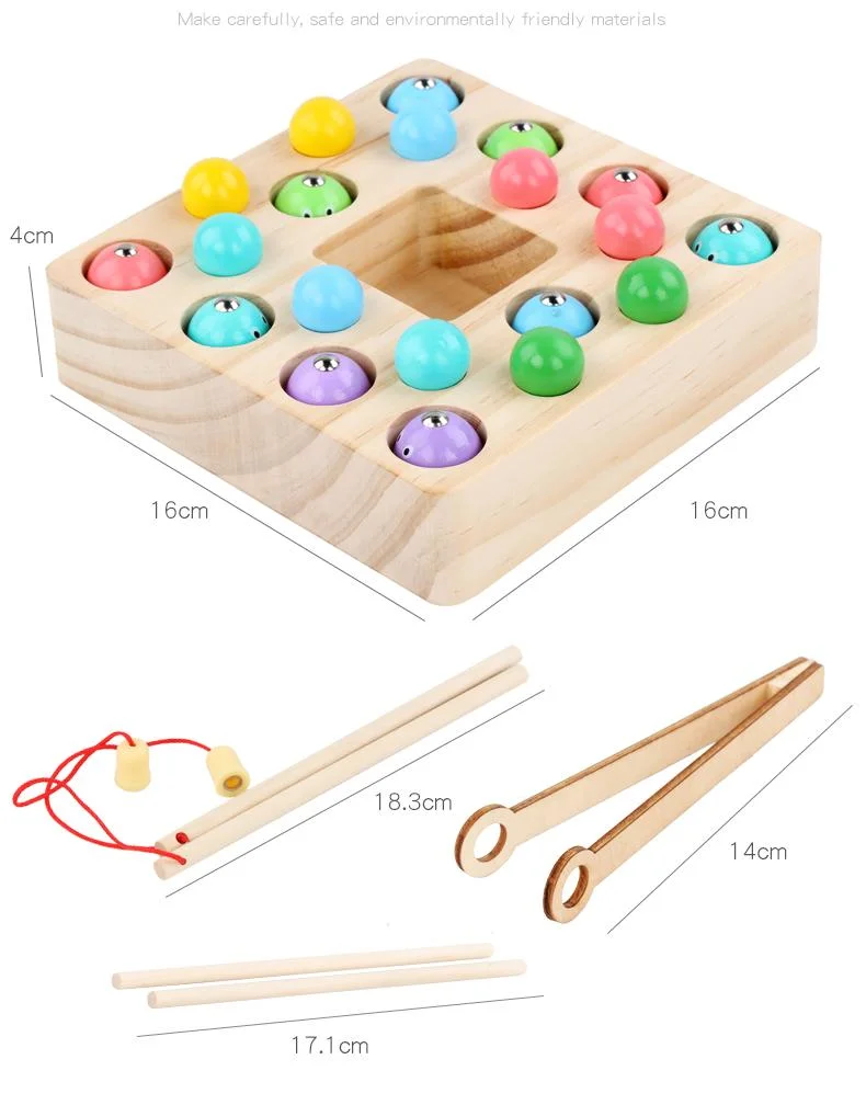 Wooden Toy Fishing Game Classical Kids Education