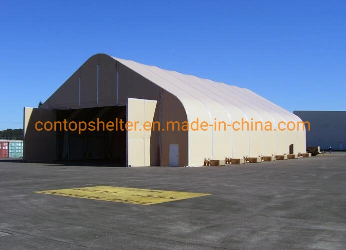 Outdoor Industrial PVC Fabric Storage Tent Warehouse Shelter Prefabricated Building