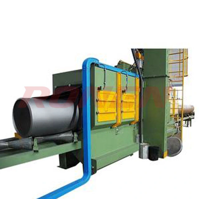 Cleaning Petrochemical Steel Pipe Wall Surface Oxide Skin Welding Slag Shot Blast Cleaning Machine