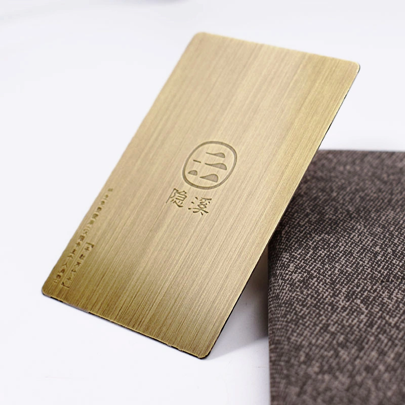 Custom Brushed and Anodized Finish VIP Metal Business Card