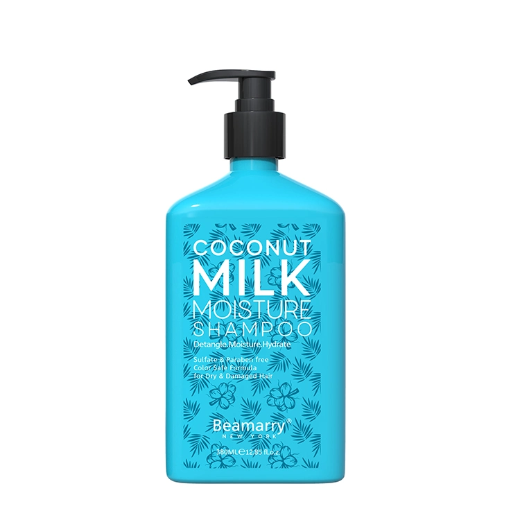 380ml Cosmetics Salon Professional Productos de Cuidado del Cabello Productos de Belleza del Cabello OEM ODM Champú de humedad de leche de coco