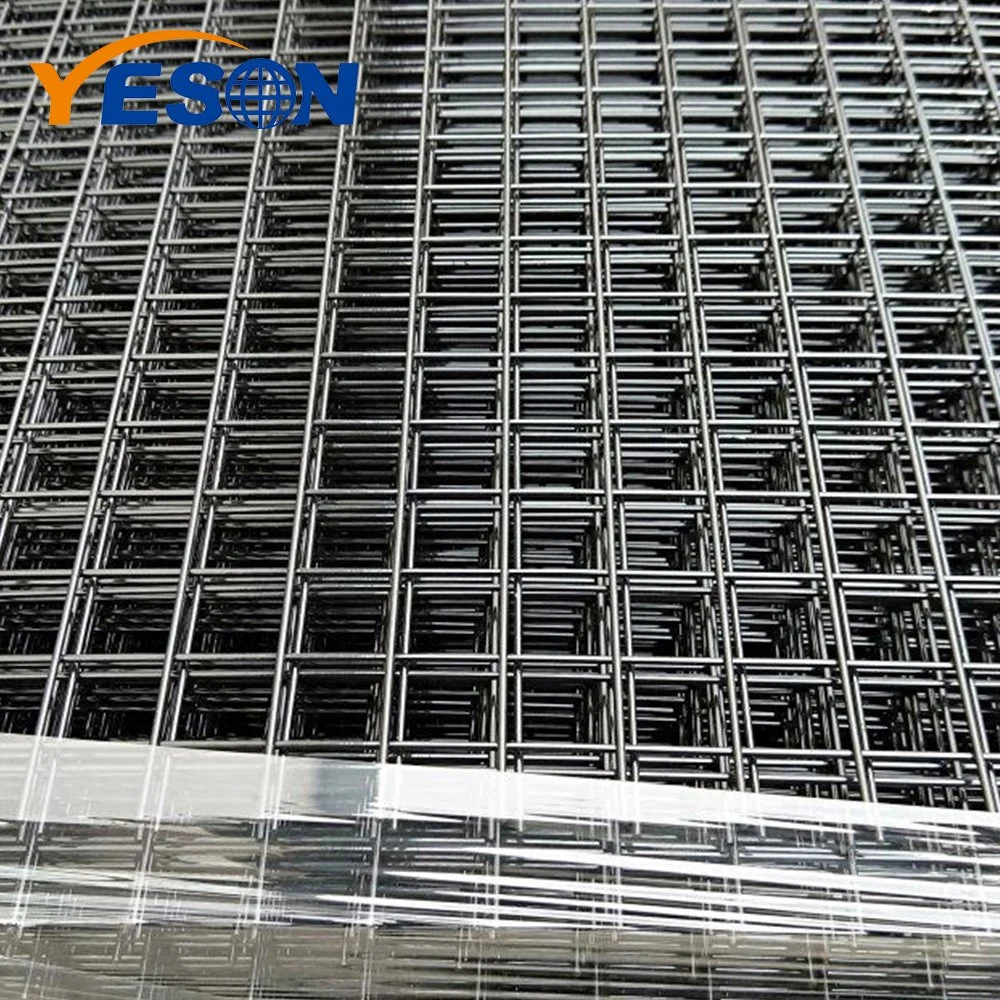 Black and Galvanized Welded Wire Mesh Panels for Construction and Garden