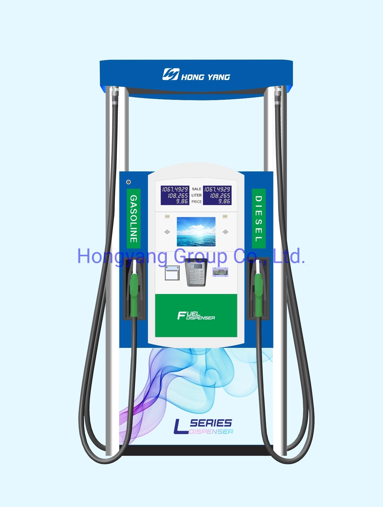 4 buses Distributeurs de carburant pour station d'essence