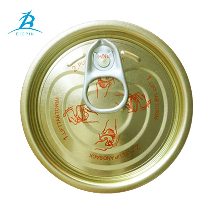Fácil de hojalata extremos abiertos 214 función antioxidante lata de hojalata de Oro de la tapa de la bobina de 70mm, de fácil el extremo abierto