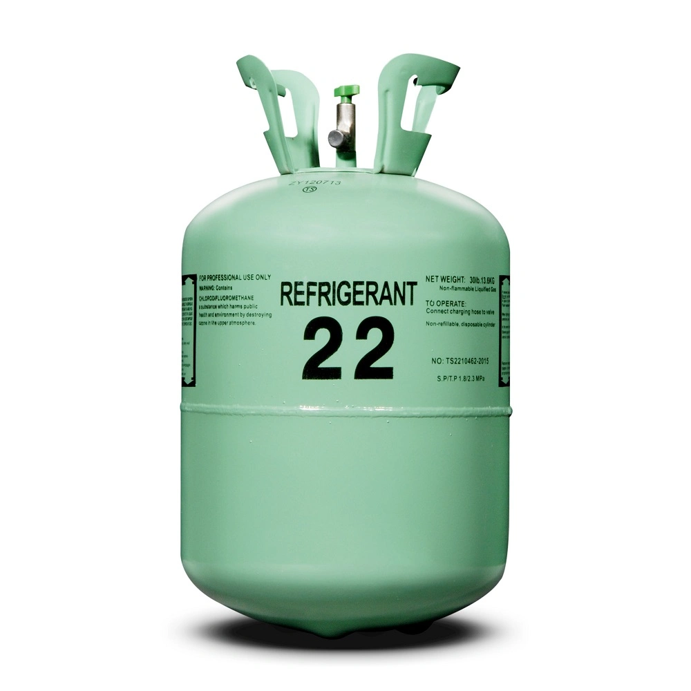 Gas de refrigeración a bajo precio R22, 13,6kg R22 Gas refrigerante