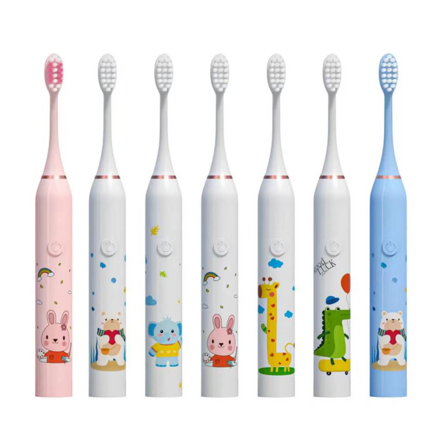 Sonic Wiederaufladbare Cartoon Smart Kinder Zahnbürsten Kinder Wasserdichte Elektrische Zahnbürste