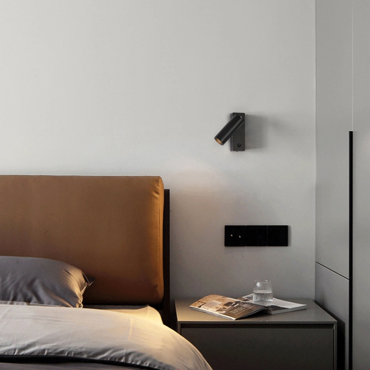 Decoración moderna Nordic Mini Hogar dormitorio lectura Escritorio Noche aluminio Lámpara de mesa LED de PVC Wake up