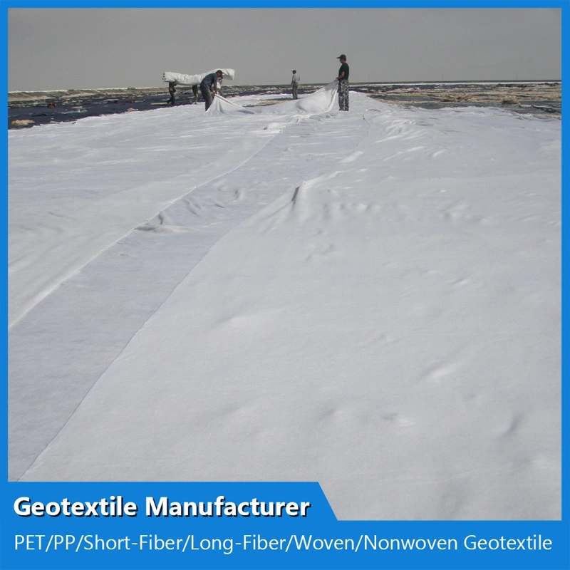 Pet Staple Fibers Needle Punched Geotextile for Road Construction Factory Direct Sales