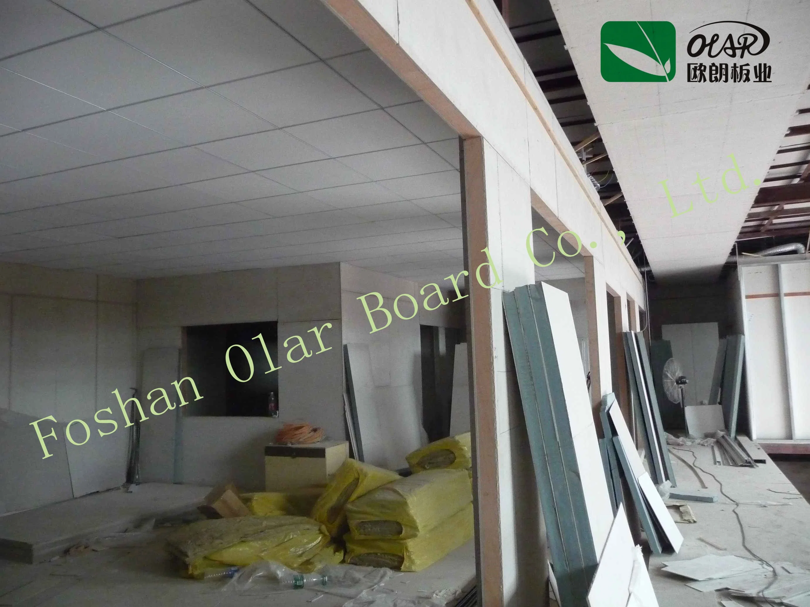 Fiber Cement Board Calcium Silicate Board-Interior Partition Wall/ Ceiling Decoration