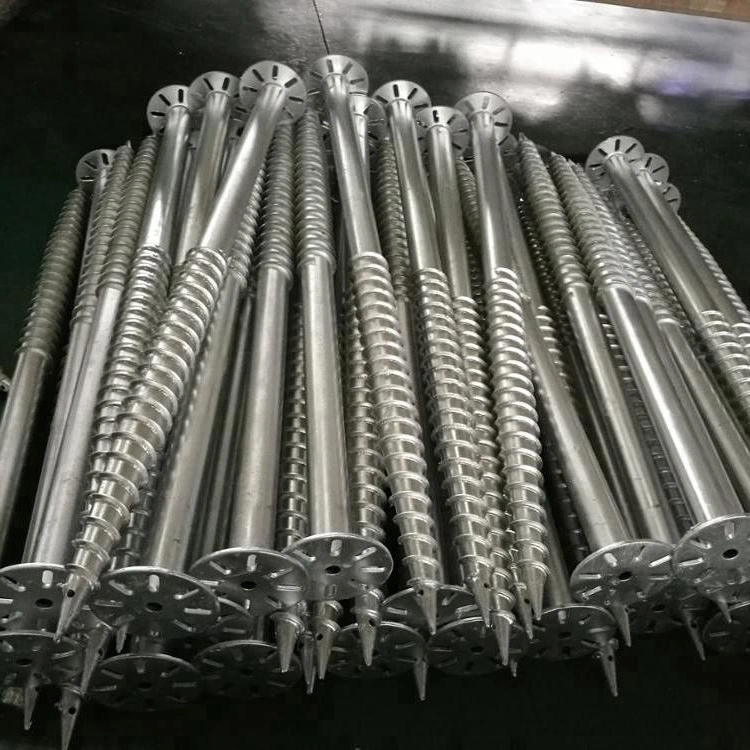 Helical Ground Screw Pile Thickness 2.75~3.5mm for Solar Photovoltaic Brackets
