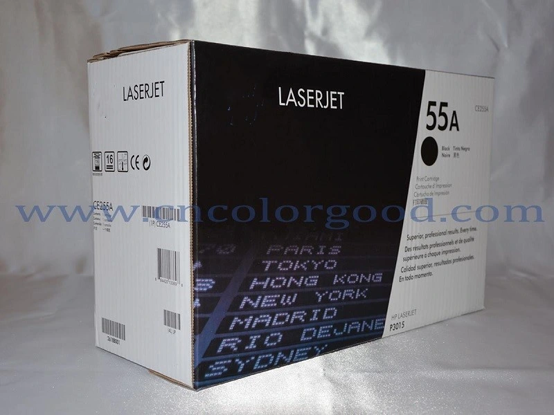 Original Hot Sale Black Laser Printer Ink Toner Cartridge Ce255A/55A for HP Laserjet P3015