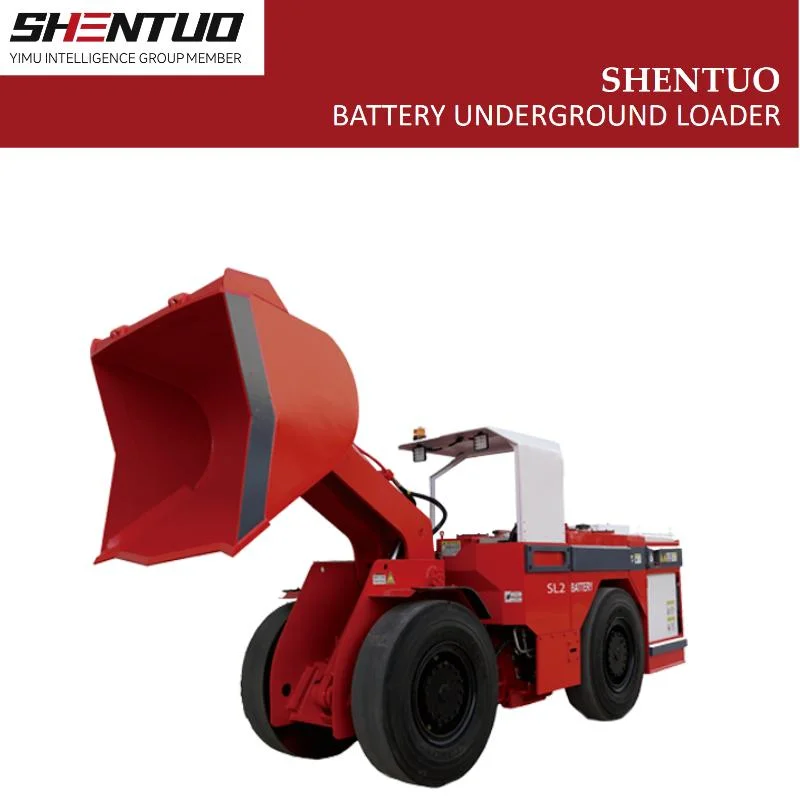 SL02 Battery Reducing Mine Ventilation Requirement Low Profile Battery Driven Mining Loader