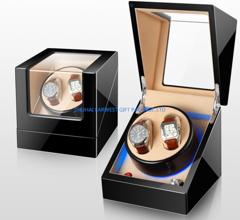 Luxury Wood Watch Box with Motor Inside Latest Fashion Design Customized Zhuhai Printed OEM in Factory Price China Supplier