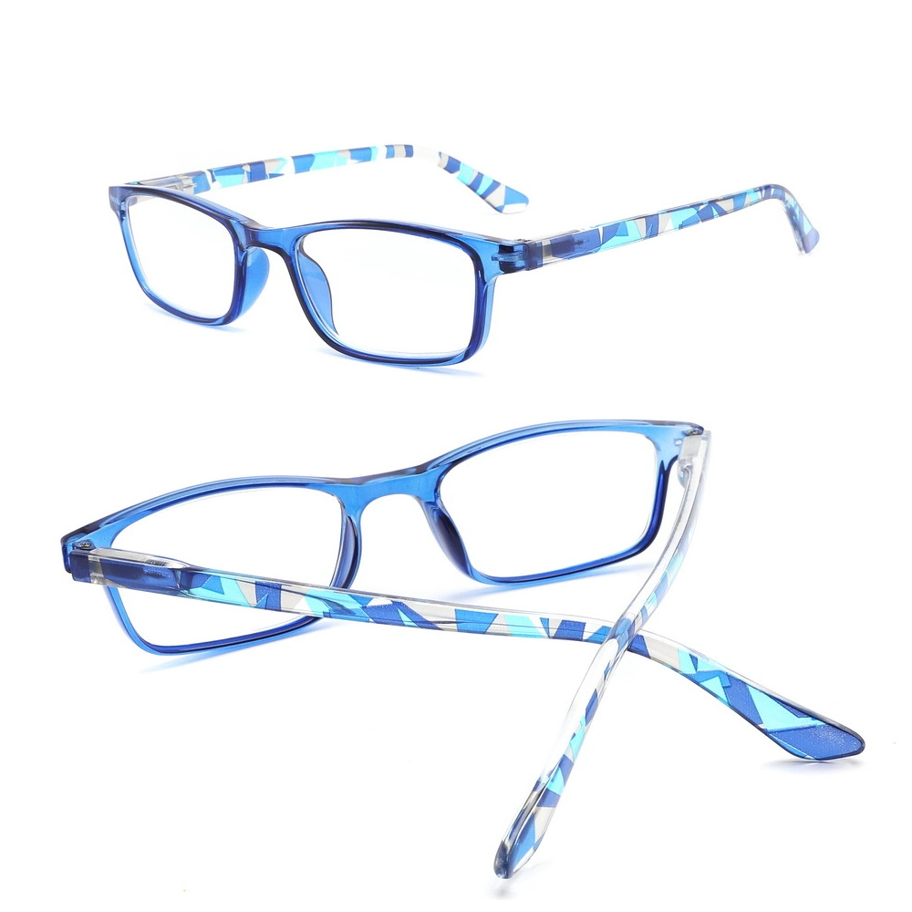 High quality/High cost performance  Cheap Vintage Cool Stylish Full Frame Square Anti Blue Light Progressive Fashion Reading Glasses Woman